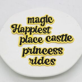 KSCRAFT 2024 Magic Shadow Words Metal Cutting Dies Stencils for DIY Scrapbooking Decorative Embossing DIY Paper Card