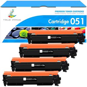051 Black Toner Cartridge 4-Pack Compatible for Canon Toner Cartridge 051 051H CRG051 CRG051H for Canon imageCLASS MF264dw MF269dw MF267dw MF266dn MF263dn LBP162dw LBP161dn Printer