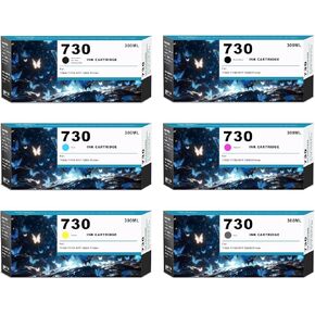 712 خراطيش حبر 712XL 712 XL خرطوشة الحبر متوافقة مع DesignJet T630 T630 T230 T210 طابعات استوديو (4 حزم BK: 80 مل/م/ص: 29ML)