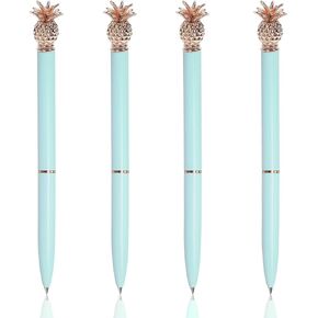 Pineapple Ballpoint Pen,Plastic Ballpoint Pen, with Black Ink, Gift Pens for Christmas Wedding Birthday (Purple)