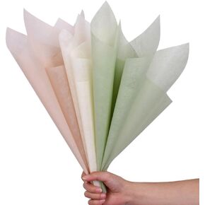 144Sheets/3 colors Korean Cotton Wrapping Flower Paper,Withdrawable Pleated Lining Paper Floral Wrapping Paper,Non Woven Waterproof Floral Bouquet Wraps Packaging,Flower Shop Supplies,Gift Packaging
