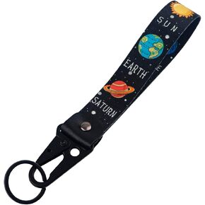 Wristlet Keychain Lanyard for Keys Cute Short Lanyard Wrist Strap for Women Men Car Keys Wallet Phone Camera, Plain Purple
