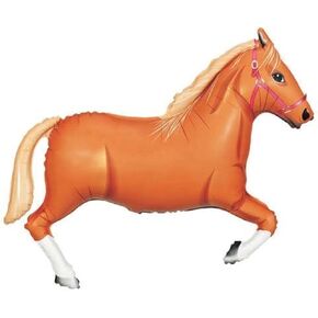 Anagram 1 X Tan Horse 43 Inch Huge Super Shaped Mylar Balloon