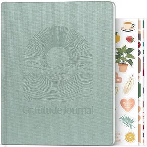 Skyline Daily Gratitude Journal – Guided Fill In the Blank Notebook for Inspirational Journaling –Positive Affirmation Planner (Ice River)
