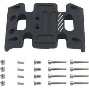 Chassis Gearbox Mount Transmission Holder Skid Plate Metal for Axial Scx10 Upgrade Parts Rc Crawler Car Accessories 1/10 Scale