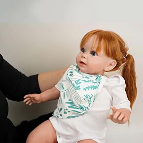 20" Realistic and Cute Reborn Baby Girl Opened Her Eyes with Bright Eyes Handmade Named Nita, Lifelike Baby Dolls That Look Real for 3+ Year Old,Best Gift for Kids