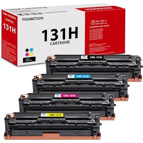 131H 131 Toner Cartridge 4 Pack High-Yield (BK/C/M/Y) Compatible 131 Toner Cartridge Replacement for Canon MF8280cw Toner Cartridges Color imageCLASS MF8280Cw MF624Cw MF628Cw LBP7110Cw Printer