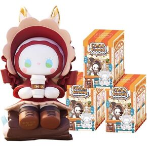 Emma Coffee ShopSeries Blind Box Action Figures Mystery Box Cute Random Toys Birthday Gifts Christmas Collectible Toy for Desktop Ornaments,1PC