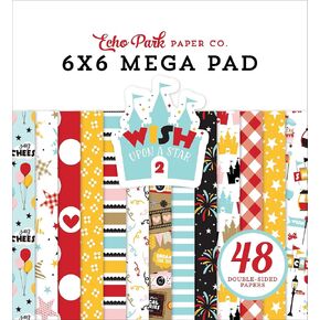 ECHO PARK PAPER COMPANY Wish Upon A Star 2 Echo Park Double-Sided Mega Paper Pad 6"X6" 48/Pkg