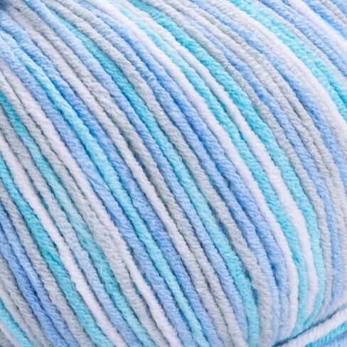 YarnArt Jeans Soft Colors - Variegated Sport Yarn 55% Cotton 45% Acrylic 1 Skein/Ball 50 gr 174 yds Cotton Yarn Knitting Yarn Soft Yarn amigurumi Cotton Yarn (6210) in Saudi Arabia