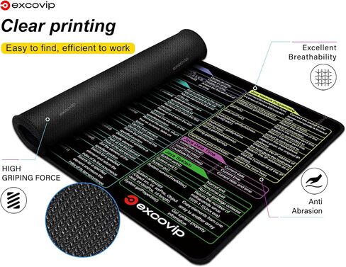 أوامر excovip java اختصارات الماوس -80x30x0.2 سم تمديد ورقة غش كبيرة mousepad pc passhote لوحة المفاتيح mouse mous in Kuwait
