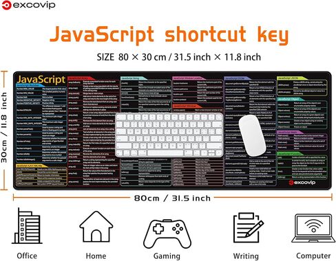 أوامر excovip java اختصارات الماوس -80x30x0.2 سم تمديد ورقة غش كبيرة mousepad pc passhote لوحة المفاتيح mouse mous in Kuwait