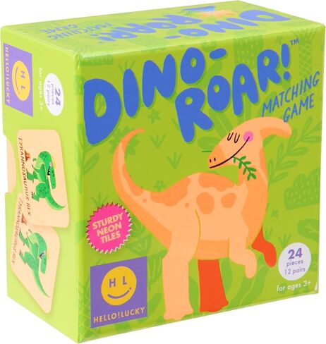 C.R. Gibson H!L Dino Roar Matching Game - Dinosaur-Themed Matching Game for Kids, Fun Memory Game in Saudi Arabia