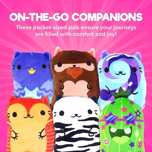 Cats vs Pickles Chonk Fuchsia Wave A Mystery Bags 1pk | 6" CvP Bean Filled Plushies | Blind Bags for Girls and Boys | Surprise Collectibles | Toys for Kids and Adults | Sensory Friendly | 1 Pack in Saudi Arabia