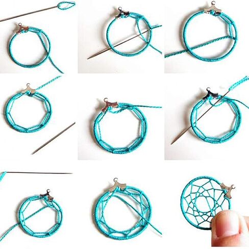 BronaGrand 6pcs 4 Inch Metal Hoops Metal Rings for Dream Catcher and Crafts(Gold and Silver) in Kuwait