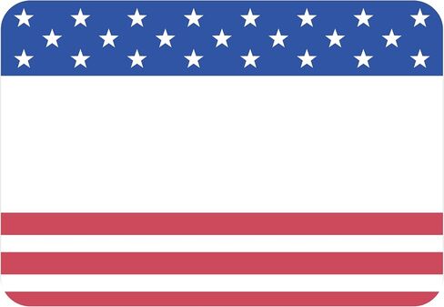 Avery Premium American Flag Name Tags, No Lift No Curl, 36 Handwriteable Name Stickers in Kuwait