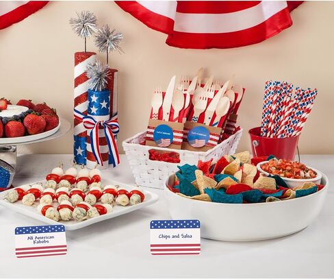 Avery Premium American Flag Name Tags, No Lift No Curl, 36 Handwriteable Name Stickers in Kuwait