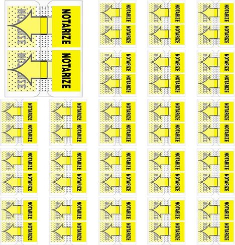1250 PCS علامة وعلامات التاريخ هنا علامات تبويب ملصقات أولية للاشتعالات لمكتب كتب التعليقات الدفترية الكتب ، 1 بوصة (أصفر ، موثوق بها) in Kuwait