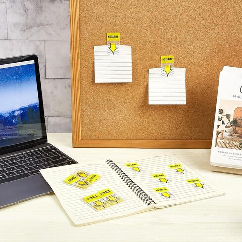 1250 PCS علامة وعلامات التاريخ هنا علامات تبويب ملصقات أولية للاشتعالات لمكتب كتب التعليقات الدفترية الكتب ، 1 بوصة (أصفر ، موثوق بها) in Kuwait