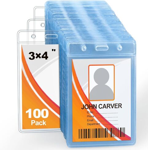 50 PCS No Zipper ID NAME حامل شارة 3 × 4 بوصات in Kuwait
