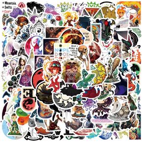 120PCS Aesthetics Stickers, Graffiti Waterproof Vinyl Decal for Adults for Birthday Party Supplies Decoration Favors for Water Bottles Laptop Suitcase Scrapbooking Choice