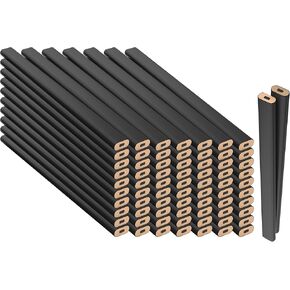 GRAPHITE Hard Lead Carpenter Pencil #2 Lumber Pencil (72) PCS - Industrial Pencil Wood Flooring Marker for Wood Working Tools Marking & Concrete Marking - Black