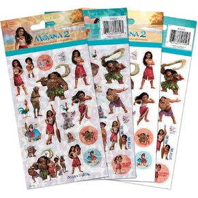 Disney Moana 2 Standard Stickers - 4 Sheet