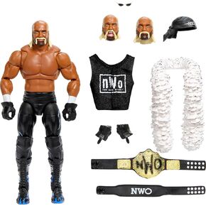 Mattel WWE Ultimate Edition Action Figure & Accessories Set, “Hollywood" Hulk Hogan 6-inch Collectible with 30 Articulation Points, Swappable Pieces & Entrance Gear