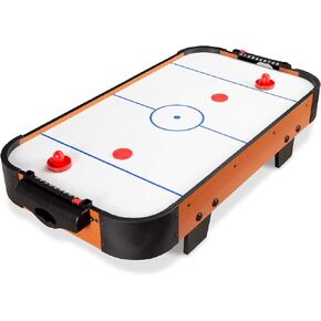 Best Choice Products 40in Portable Tabletop Air Hockey Arcade Table for Game Room w/ 100V Motor, Electric Fan, 2 Strikers, 2 Pucks