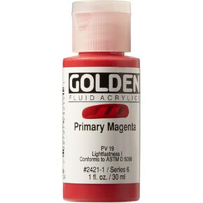 Golden Fluid Acrylic Paint 1 Ounce-Primary Magenta