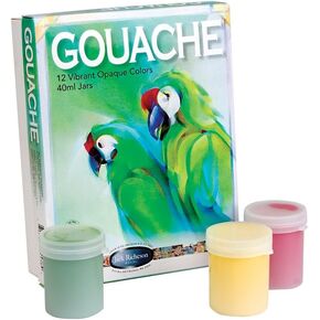 Yarka 241566 مجموعة الطلاء غواش ، 1.4 أوقية. جرة بلاستيكية ، لون غير شفاف متنوع in Kuwait