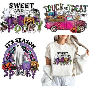 3 Sheets Halloween Iron on Transfers Iron on Transfers Gothic Pumpkin Iron on Transfers Stickers Heat Transfer Vinyl Iron On Iron on Stickers Decals Iron on Patches for T-Shirt