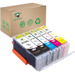 PGI-270XL CLI-271XL Ink Cartridge, Replacement for Canon PGI 270 CLI 271 5 Color (1BK, 1PB, 1C, 1M, 1Y) Use with Canon TS9020 PIXMA MG6820 MG6821 MG6822 MG5720 MG5721 TS8020