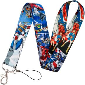 Pinstant Classic Anime Manga Amuro Ray Mobile Robot Mech Mecha Suit Fraw Bow 17.7" Neck Lanyard Keychain Holder ID Badge Mobile Phone Pin Strap