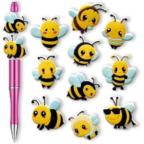 Easter Bee Food Focal Beads for Pens, Silicone Focal Beads Bulk for Bead Pens Keychain Bracelet Jewelry Making (Food) in Kuwait