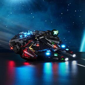 BRIKSMAX 2.0 Light Kit for Lego The Dark Falcon -Innovative Led Lighting Compatible with Lego Star Wars 75389 - Not Included Lego Set
