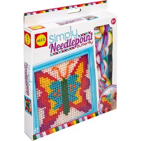 ALEX Toys Simply Needlepoint Butterfly Kids Art and Craft Activity