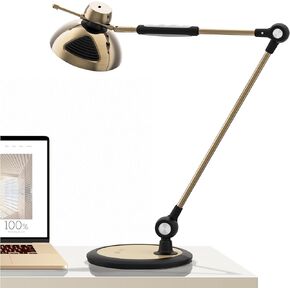 OTUS LED Desk Lamp Gesture Control, Adjustable Swing Arm, Tall Desk Lamps for Home Office, Table Light with 12 Brightness & 3 Color Modes, Memory, Eye Care Architect Task Desktop Lighting with Base