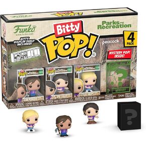Funko Bitty POP! Parks & Recreation - 4 Pack - Bitty POP! Ann - (Goddess), Bitty POP! Leslie - (Goddess), Bitty POP! April - (Goddess), and a Mystery Bitty POP! Figure - 0.9 Inch (2.2 Cm)