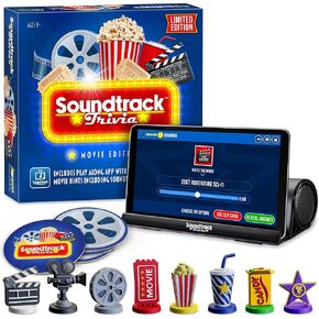 Soundtrack Trivia Movie Game, Name The Movie from a 15 Second Music Clip, Board Game for Family, Adults, Kids Ages 8+, 1 or More Players by Game Night Media