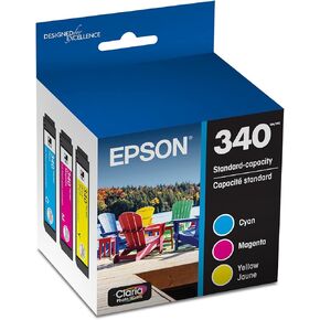 Epson 340 Claria Photo HD Ink Standard Carty 3 Color Combo Pack (T340923-S) تعمل مع تعبير Photo XP-8800