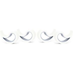 Stoppy Door and Window Stopper, Multi-Functional Wedge, Convenient Door Hook, Window Clamp, Keep Doors and Windows Open with Ease, Home and Office Accessory, (White, 4 Pack)