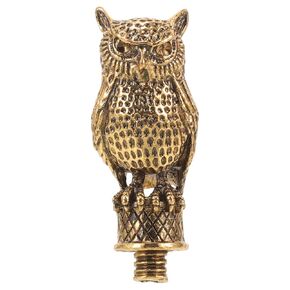 VILLCASE Wax Seal Stamp Handle Only, Vintage Metal Owl Stamp Handle, Universal Sealing Wax Stamp Handle Replacement for DIY Invitation Wedding Cards Scrapbooks Decoration Golden