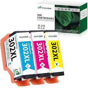 Remanufactured Ink Cartridges Replacement for Epson 302 XL T302XL T302 Ink Cartridges Multipack for Expression Premium XP-6100 XP-6000 Printer (Black, Photo Black, Cyan, Magenta, Yellow)