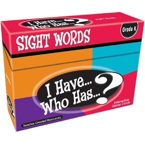 Teacher Created Resources I Have, Who Has Sight Words Game, Grade 1, Multi