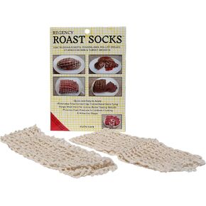 Regency Wraps Roast Sock, Elasticized Twine Tube For Forming Meat, Stuffed Chicken Breast, and Tenderloin, Cooking Made Simple, Perfect for Holidays, Christmas, and More, Natural, Pack of 2