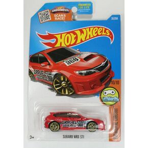 Hot Wheels 2016 HW Digital Circuit Subaru WRX STI 30/250, Red