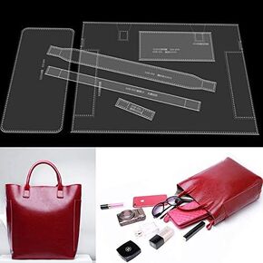 AAB-553 Handbag Template: Acrylic Leather Pattern for Tote Bags