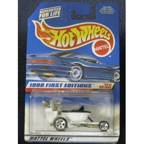 Hot Wheels HOT SEAT WHITE 1998 FIRST EDITIONS SERIES #13 of 40 Basic Car 1:64 Scale Series Collector #648