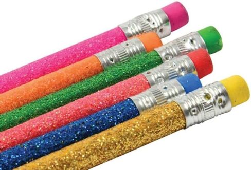 Farkle Glitter Fun #2 Lead 7.5 "أقلام الرصاص (12 حزمة) 6 ألوان بريق: أصفر ، أحمر ، وردي ، أخضر ، أزرق وبرتقالي! (12) in Kuwait